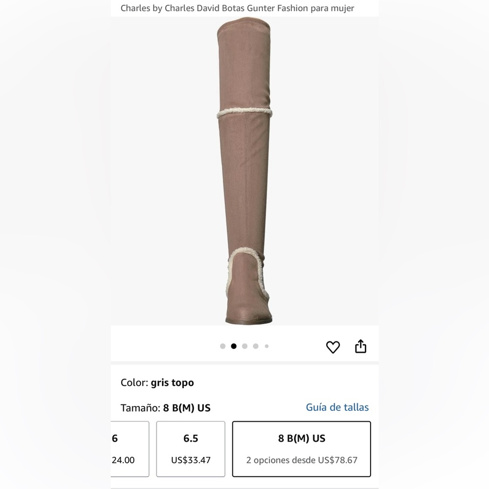 👢👢Charles By Charles David Women's Gunter 22” Over-the-Knee Boots - Picture 9 of 16